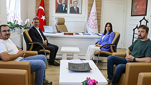 BAŞKAN VEYSEL ACAR'DAN MİLLÎ EĞİTİM MÜDÜRÜ HAYTA'YA ZİYARET