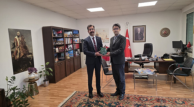 ÇOMÜ, KARLSRUHE BAŞKONSOLOSU İLE ULUSLARARASI İŞ BİRLİĞİ GÖRÜŞMESİ GERÇEKLEŞTİRDİ