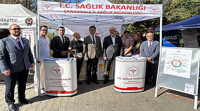 ÇOMÜ TANITIM GÜNLERİNDE HALK SAĞLIĞI STANDI AÇILDI