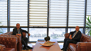 EMNİYET MÜDÜRÜ KENAN KURT BAŞKAN SEMİZOĞLU'NA VEDA ZİYARETİNDE BULUNDU