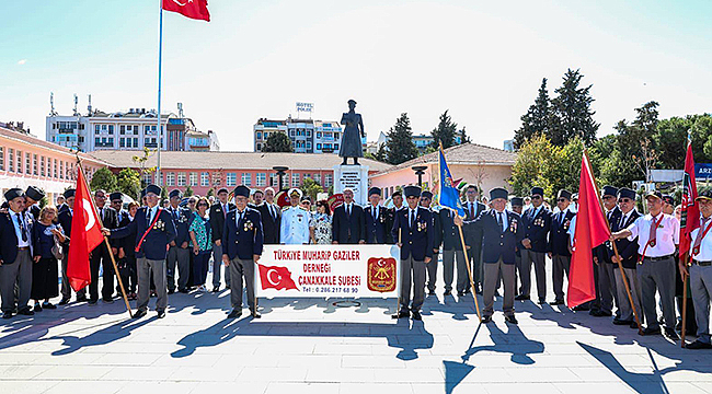 GAZİLER GÜNÜ ÇELENK TÖRENİ YAPILDI