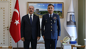 HAVA KONTROL ALBAY SALİH ÇAKMAK'TAN VALİ TORAMAN'A VEDA ZİYARETİ