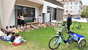 MİNİK ÖĞRENCİLERE BİSİKLET EĞİTİMİ
