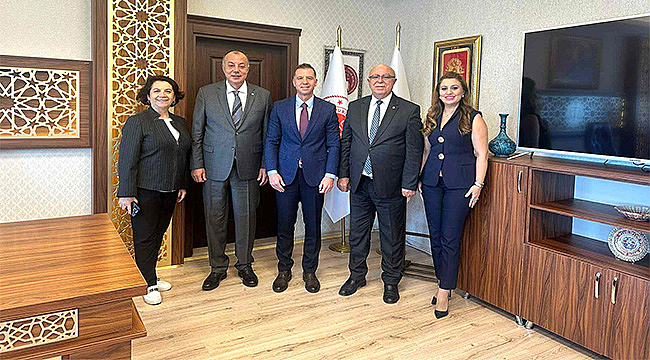 ODA VE BORSA BAŞKANLARINDAN ÇANAKKALE CUMHURİYET BAŞSAVCISI DR. ÖZKAN GÜRDOĞAN'A ZİYARET