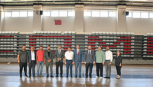 REKTÖR CÜNEYT ERENOĞLU, SPOR BİLİMLERİ FAKÜLTESİNDE İNCELEMELERDE BULUNDU