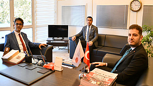 REKTÖR ERENOĞLU'NDAN BÖLGE MÜDÜRÜ KARAOĞLU'NA ZİYARET