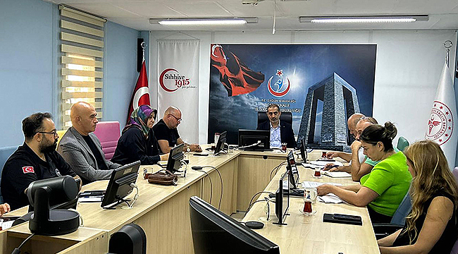 SAĞLIKTA YENİ HAFTAYA DEĞERLENDİRME VE PLANLAMAYLA BAŞLANDI