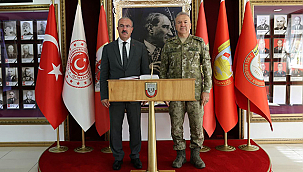 VALİ TORAMAN'DAN 2'NCİ KOLORDU KOMUTANI ÖZEREN'E ZİYARET