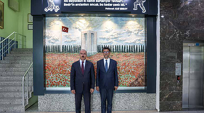 VALİ TORAMAN'DAN ÇOMÜ REKTÖRÜ ERENOĞLU'NA ZİYARET