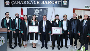 YENİ AVUKATLAR RUHSATINI ALDI