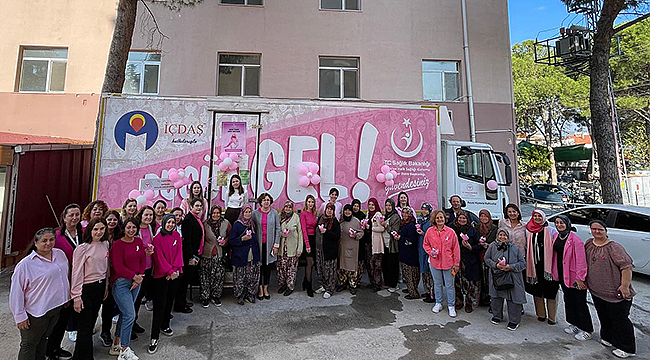 BAYRAMİÇ'TE MEME KANSERİ FARKINDALIK ETKİNLİĞİ DÜZENLENDİ