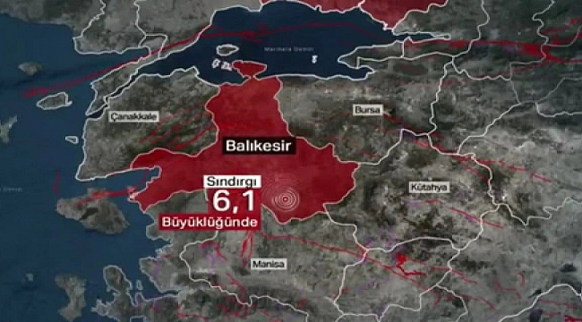 ÇANAKKALE'DE HİSSEDİLEN DEPREM