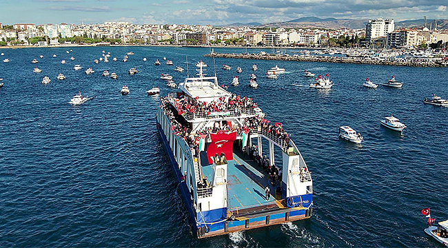 ÇANAKKALE'DEN GAZZE'YE ANLAMLI DESTEK