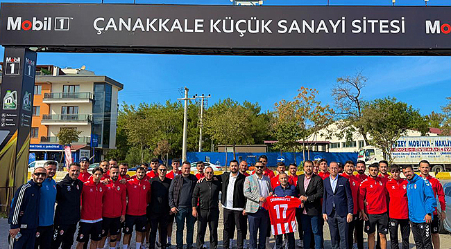 ÇANAKKALESPOR'DAN KÜÇÜK SANAYİ ESNAFINA ZİYARET