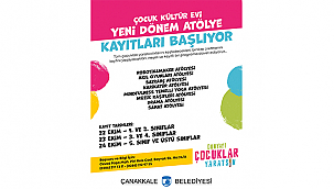 ÇOCUK KÜLTÜR EVİ ATÖLYE KAYITLARI BAŞLIYOR
