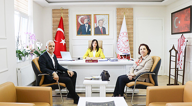 ÇTSO, ÇANAKKALE İL MİLLİ EĞİTİM MÜDÜRÜ MİNE HAYTA'YI ZİYARET ETTİ