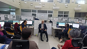 İL SAĞLIK MÜDÜRÜ DR. HAKAN GÖRGÜLÜ'DEN 112 ACİL ÇAĞRI MERKEZİ'NE ZİYARET