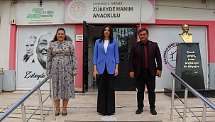 MİNE HAYTA, ZÜBEYDE HANIM ANAOKULUNU ZİYARET ETTİ