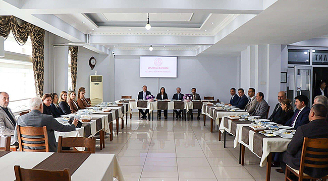 MÜDÜR HAYTA, BAYRAMİÇ'TE OKUL MÜDÜRLERİYLE BULUŞTU