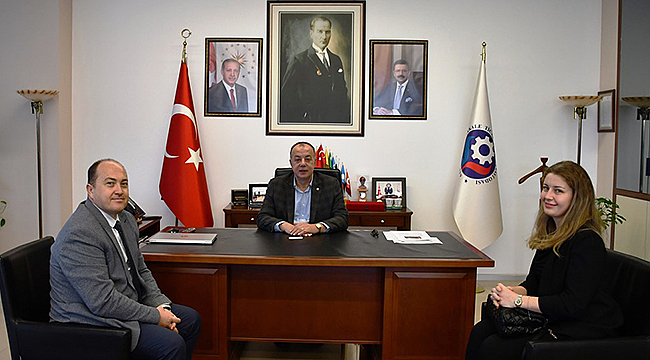 OLCAY BİLGİNER, BAŞKAN SEMİZOĞLU'NU ZİYARET ETTİ