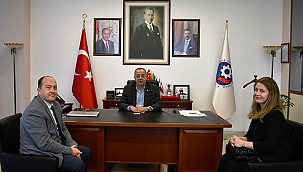 OLCAY BİLGİNER, BAŞKAN SEMİZOĞLU'NU ZİYARET ETTİ