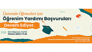 ÜNİVERSİTE ÖĞRENCİLERİ İÇİN ÖĞRENİM YARDIMI BAŞVURULARI DEVAM EDİYOR