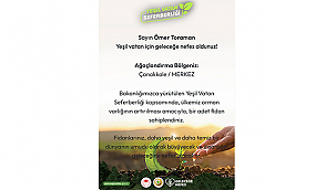 VALİ TORAMAN, YEŞİL VATAN SEFERBERLİĞİ'NDE FİDANINI SAHİPLENDİ