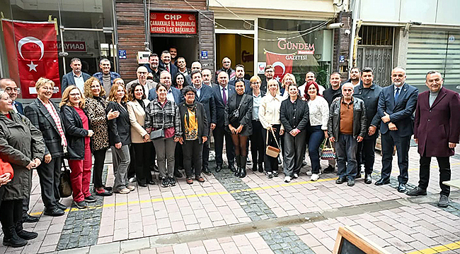 BAŞKAN ERKEK'TEN CHP MERKEZ İLÇE'YE ZİYARET