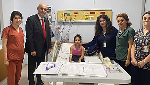 MÜDÜR GÖRGÜLÜ'DEN ÇOCUK YOĞUN BAKIM ÜNİTESİNE ZİYARET