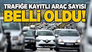 2025'TE TRAFİĞE 2,3 MİLYON TAŞIT KAYDI YAPILDI