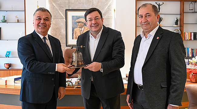 ÇAN'DAN BAŞKAN ERKEK'E ANLAMLI ZİYARET