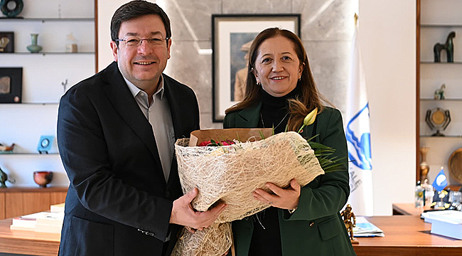 DİSK GENEL BAŞKANI ÇERKEZOĞLU'NDAN BAŞKAN ERKEK'E ZİYARET
