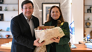 DİSK GENEL BAŞKANI ÇERKEZOĞLU'NDAN BAŞKAN ERKEK'E ZİYARET