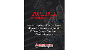 "GAZETECİLER, TOPLUMUN ORTAK VİCDANINI TEMSİL ETMEKTEDİR"