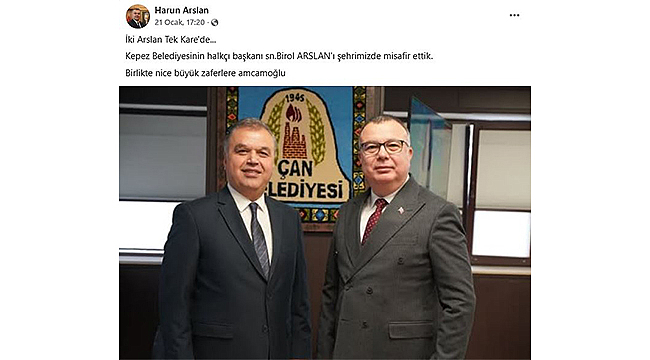 "İKİ ARSLAN AYNI KAREDE"