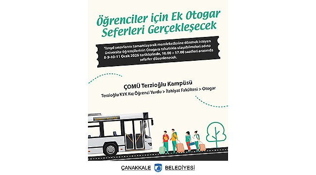 ÖĞRENCİLER İÇİN EK OTOGAR SEFERLERİ DÜZENLENECEK