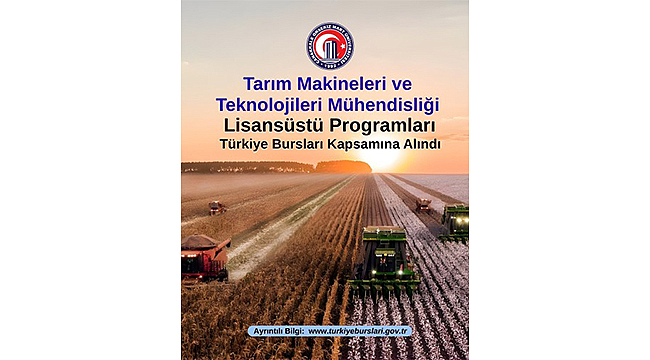 PROGRAMLAR TÜRKİYE BURSLARI KAPSAMINA ALINDI