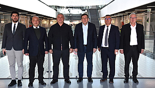 TROAS KATI ATIK BİRLİĞİ'NE ÜYE BELEDİYE BAŞKANLARINDAN BAŞKAN ERKEK'E ZİYARET