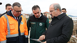 VALİ TORAMAN KEPEZ LİMANI'NDAKİ TAŞKINI YERİNDE İNCELEDİ