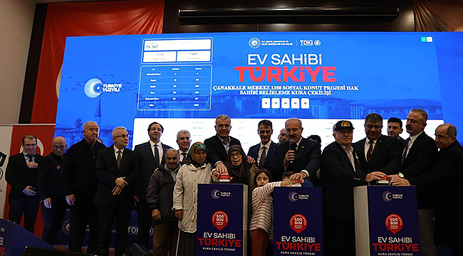 3.276 SOSYAL KONUT İÇİN KURA ÇEKİMİ GERÇEKLEŞTİRİLDİ