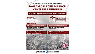 6 ŞUBAT DEPREMLERİ PANELİ VE ANMA ETKİNLİĞİ DÜZENLENECEK