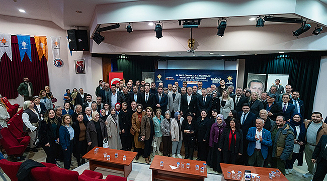 AK PARTİ ÇANAKKALE'DE MAHALLE BAŞKANLARI TOPLANTISI GERÇEKLEŞTİRİLDİ