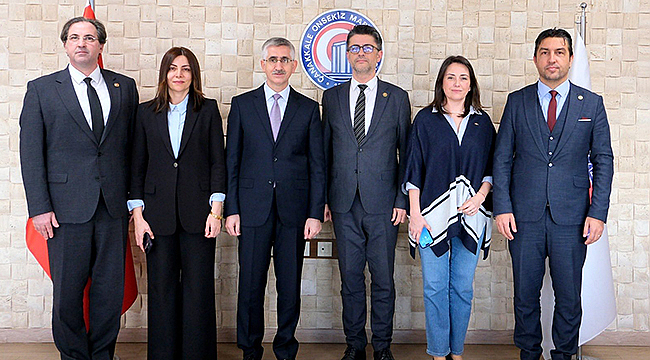 BAKAN YARDIMCISI YILMAZ'DAN REKTÖR ERENOĞLU'NA NEZAKET ZİYARETİ