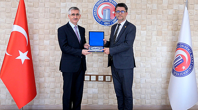 BAKAN YARDIMCISI YILMAZ'DAN REKTÖR ERENOĞLU'NA NEZAKET ZİYARETİ