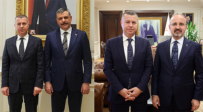 BAŞKAN KUZU'DAN İÇİŞLERİ BAKANI MUSTAFA ÇİFTÇİ'YE ZİYARET