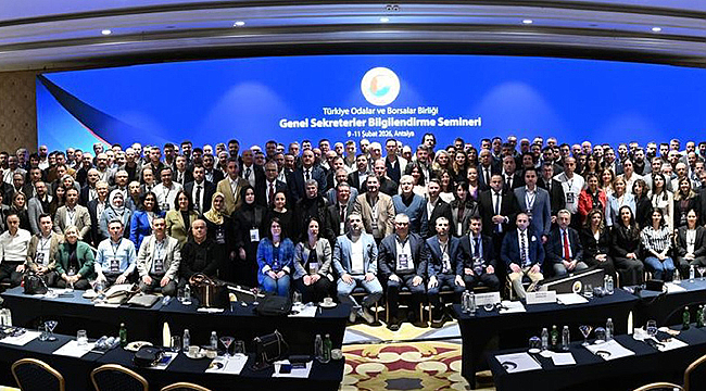 BİGA TSO GENEL SEKRETERİ TOBB SEMİNERİNE KATILDI