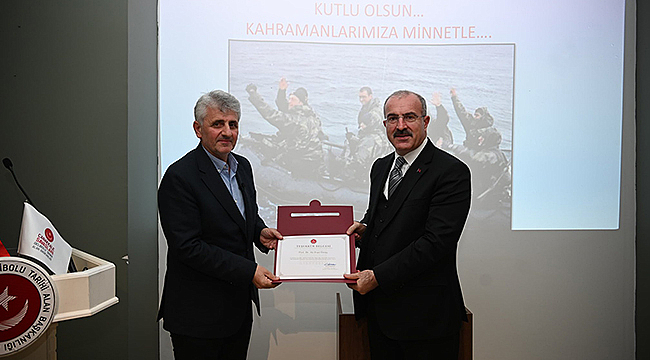 "ÇANAKKALE BOĞAZI VE EGE ADALARI" SÖYLEŞİSİ GERÇEKLEŞTİRİLDİ