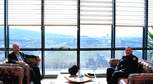 ÇANAKKALE İL JANDARMA KOMUTANI CEMALETTİN AKYÜZ'DEN İADE-İ ZİYARET