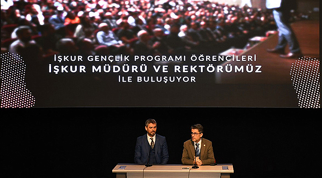 ÇOMÜ'DE İŞKUR GENÇLİK PROGRAMI ÖĞRENCİLERİ BULUŞMASI GERÇEKLEŞTİ