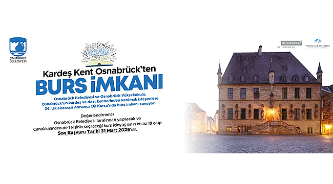 KARDEŞ KENT OSNABRÜCK YAZ DİL KURSU BAŞVURULARI BAŞLADI